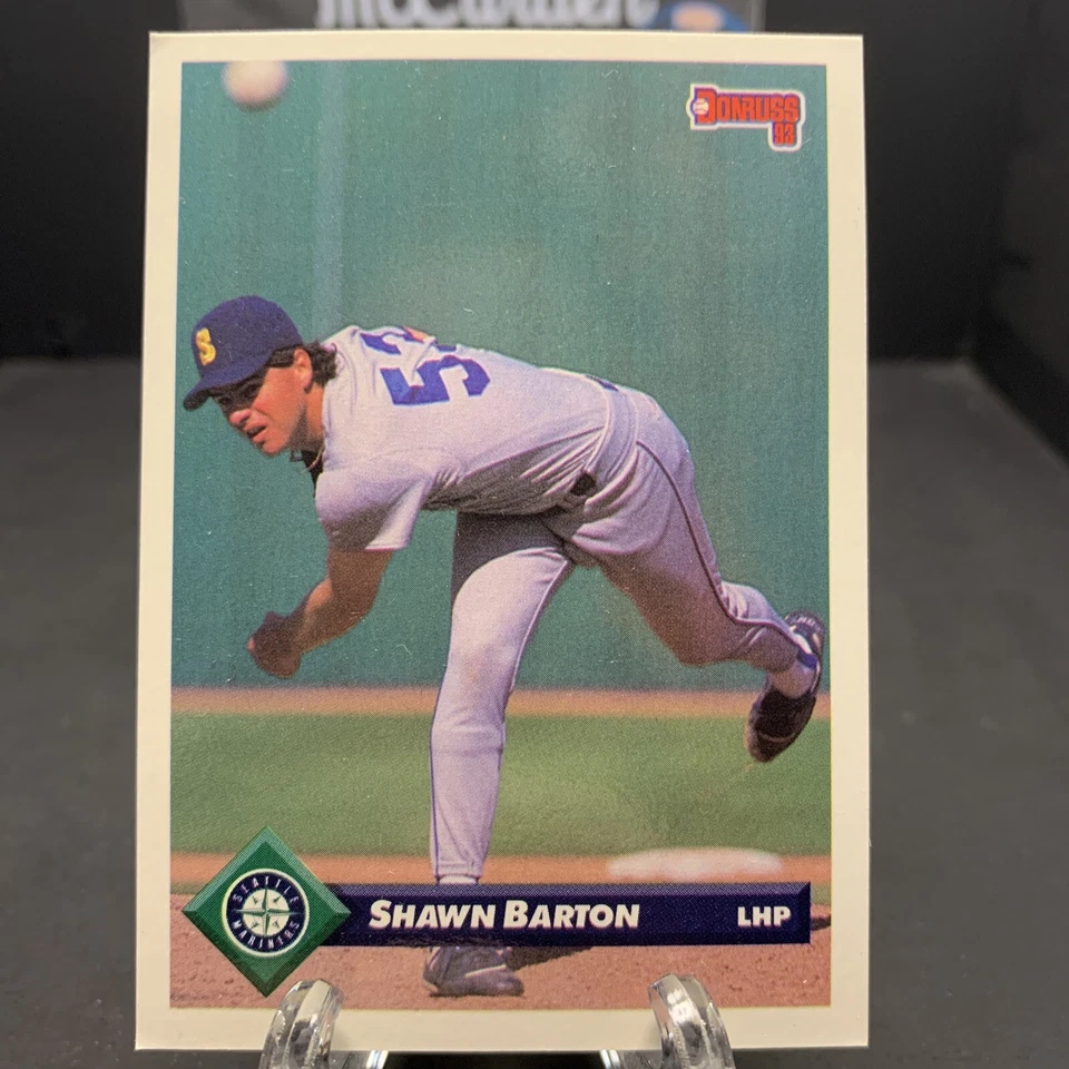 1993 Donruss Shawn Barton Rookie Seattle Mariners #53 - Image 1 of 2