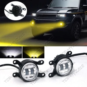 White+Yellow LED Front Fog Light Lamp For Toyota Land Cruiser Prado LC250 2024+ - Picture 1 of 9
