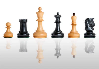 The Dubrovnik Luxury Chess Set - Pieces Only - 3.75" King - Genuine Ebony - Image 1 of 4