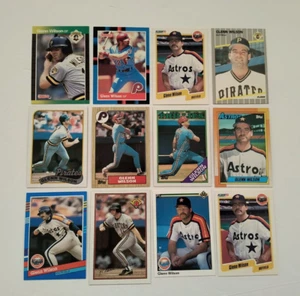Phillies Astros Pirates Lot 1987 Topps Glenn Wilson 97 1988 Donruss 262 1990 Ud - Picture 1 of 12