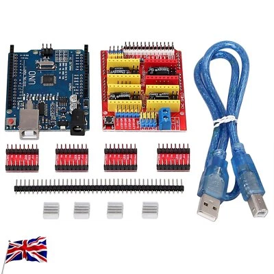 CNC Shield V3.0 UNO R3 Board + 4PCS A4988 Driver For Arduino 3D Printer Module - Image 1 of 4