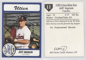 1989 Bill Pucko Utica Blue Sox Jeffrey Ingram #11