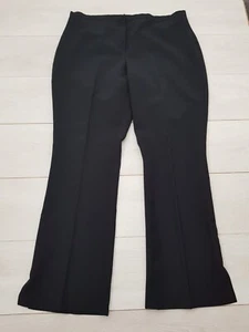 DOROTHY PERKINS Smart Workwear Trousers Size 18 W38 L31 Black Zip Office Funeral - Picture 1 of 11