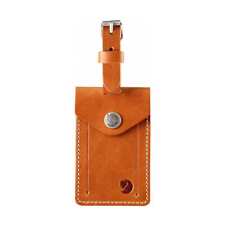 Fjallraven Leather Luggage Tag Leather Cognac