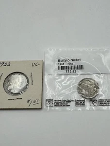 Set vintage 1923 e 1935 nichel di bufalo Stati Uniti - In perfette condizioni e f - Foto 1 di 4