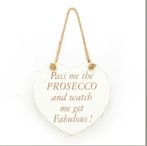 Pass me the Prosecco and watch me get fabulous plaque - JTY1470 - Picture 1 of 1