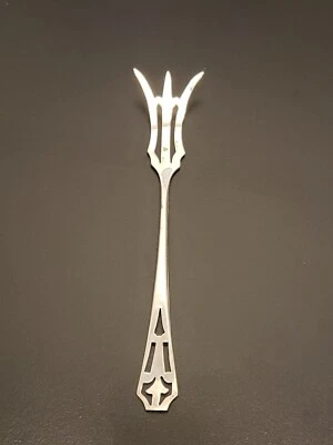 HORQUILLA DE LIMÓN VINTAGE WEBSTER PLATA ESTERLINA MANGO PERFORADO SERIE - 4 7/8" Foto 1 de 4