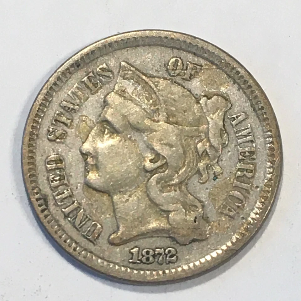 1872 Three Cent Nickel - High Quality Scans #L738 - Image 1 of 2