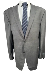 NEW MICHAEL KORS Mens Gray BIG & TALL STRETCH Wool Sport Coat Blazer Jacket 50L - Picture 1 of 11