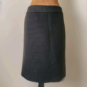Neu mit Etikett Ann Taylor Rock schwarz Strick Wolle klassisch Karriere Business Metallic Größe 6 - Bild 1 von 7
