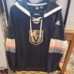 adidas Men's Hockey NHL Las Vegas Golden Knights Hoodie Size L - Picture 1 of 8