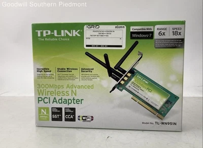 TP-Link TL-WN951N 300Mbps Advanced Wireless N PCI Adapter - Tested - Image 1 of 4