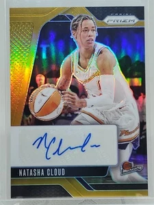 2024 Panini WNBA Prizm NATASHA CLOUD Signatures Gold Auto #d /10 Phoenix Mercury - Picture 1 of 8
