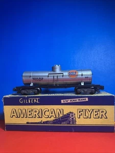 Gilbert American Flyer 925 Gulf 1-D Tank Car in Original Box Clean Car. - Picture 1 of 14