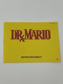 Dr. Mario (Nintendo NES 1990) Instruction Booklet Manual Only NES-VU-USA (T)