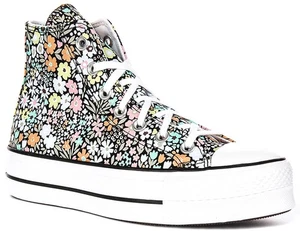 Converse A15009C Ct As Lift Allover Florals Damen Sportschuhe in Blumen UK 3 – 8 - Bild 1 von 25
