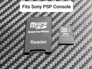 8 GB Memory Stick Pro Duo - PSP Memory Card - Micro SD + Adapter - Picture 1 of 3