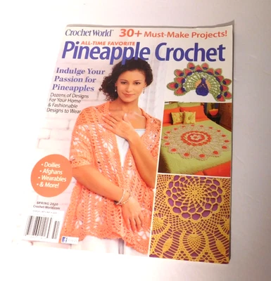 Crochet World All - Time Favorite PIneapple 钩针杂志 2020 年春季 114 件装 — 第 1/4 张图片