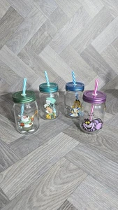 Disney ‘Alice In Wonderland’ Set of 4 Mason Jars by George Home  - Picture 1 of 7