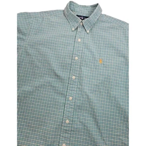 Ralph Lauren Classic Fit Hemd L Preppy Coastal kariert grün blau orange Pony... - Bild 1 von 10