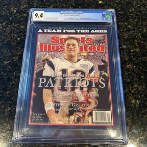 Sports Illustrated Tom Brady Superbowl 2005 Magazine CGC Newsstand Patriots - Picture 1 of 3