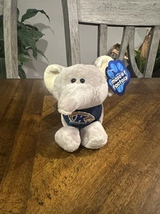 Elefante flojo de felpa gris pequeño de fábrica de mascotas de 6" con la Universidad Estatal de Kent - Imagen 1 de 4