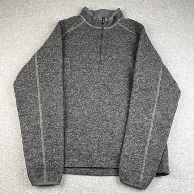 KUHL Thermokore 1/4 Zip Pullover Sweater Jacket Medium Gray Wool Blend 108846 - Image 1 of 4