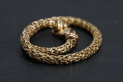 Schlauch Armband Gold 585 rund gestrickt Mesh WOW 6,3g - Bild 1 von 4