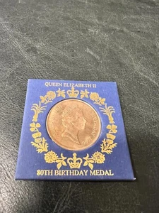 2006 QUEEN ELIZABETH II 80TH BIRTHDAY MEDAL - Picture 1 of 1