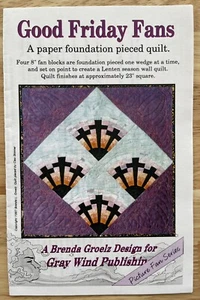 Venerdì Santo Venerdì Fondotinta Carta Piece Trapunta Modello di Brenda Groelz Designs - Foto 1 di 3