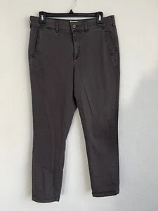 Chino by Anthropology Woman Gray Relaxed Straight Leg Jean, Size 29 - Picture 1 of 7