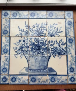 Sant'Anna Lisboa Portugal Tonfliese Keramik Spritzschutz 22,25" x 22,25" x 0,25" - Bild 1 von 15