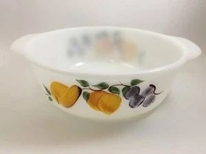 MCM Gay Fad Anchor Hocking Fire-King Logo Fruit 2 Qt Casserole Dish No Lid - Picture 1 of 8