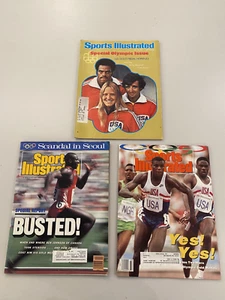 Lot of 3 Sports Illustrated Track Magazines Olympics Covers 1976,1988,1992 - Picture 1 of 5