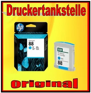 Original Cartouche HP 88 C Cyan Officejet Pro K550 K5400 L7480 L7580 L7590 - Photo 1/3