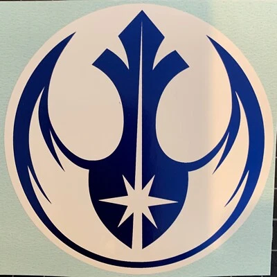 Calcomanía de la Orden Jedi de la Alianza Rebelde de Star Wars (azul) Foto 1 de 3