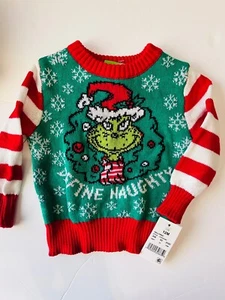 Baby The Grinch Ugly Christmas Sweater Size 12 months NEW - Picture 1 of 5