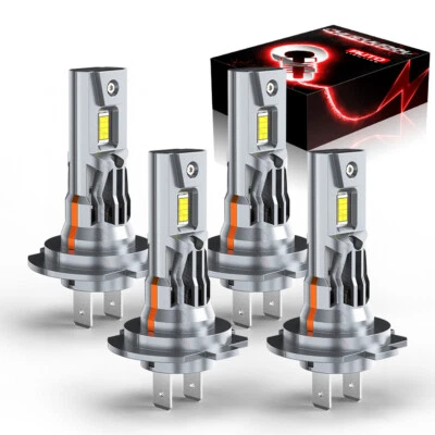 Kit de bombilla de faro LED Combo H7 H7 haz alto bajo 6000K para Mini Cooper 2002-2006 Foto 1 de 4