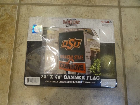 Oklahoma State University Banner Flag 28" x 40" by Game Day Outfitters *NEW* Cover