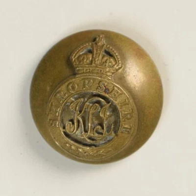 c1900 什罗普郡军团英国制服纽扣 N6C — 第 1/2 张图片