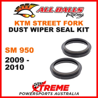 All Balls 57-105 KTM SM950 2005-2006 Fork Dust Wiper Seal Kit 48X58 - Image 1 of 2