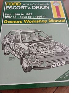 Haynes - Ford Escort & Orion Sept 1990-1992 (Petrol) Owners Workshop Manual