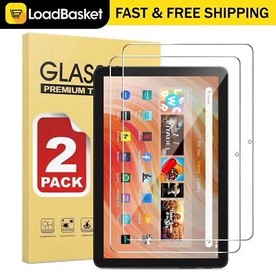 2X Tempered Glass Screen Protector For Amazon Fire HD 8 (12th gen 2024) Tablet - Image 1 of 4