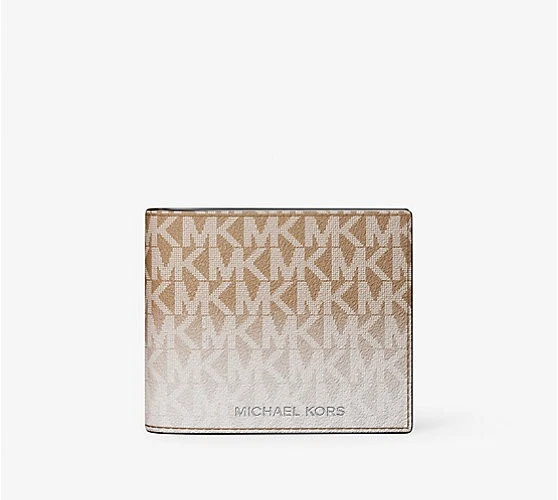 Michael Kors Cooper Men's Ombré Signature Logo Billfold Card ID Wallet - Image 1 of 1