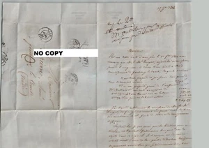 17/01/1846 Document Marcophilie CAEN FONTENAY LE COMTE - Imagen 1 de 2