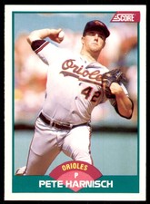 1989 Score Rookie & Traded: Pete Harnisch Baltimore Orioles #110T