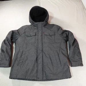 Levis Jacket Mens 2XL XXL Gray Fleece Lined Puffer Ski Outdoor Hike Coat Work - Picture 1 of 14