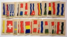 Full Set of 35 FLAGS Cards, 1939 Wilbur-Suchard Chocolate Co.