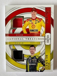 2024 National Treasures NASCAR Joey Logano Ryan Blaney Team Duals Relic SP #/99 - Bild 1 von 2