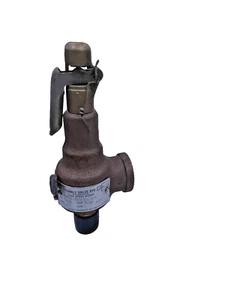 KUNKLE Model 6010 6010DC01-260 Bronze Steam Safety Relief Valve 1/2" M X 3/4" - Picture 1 of 3